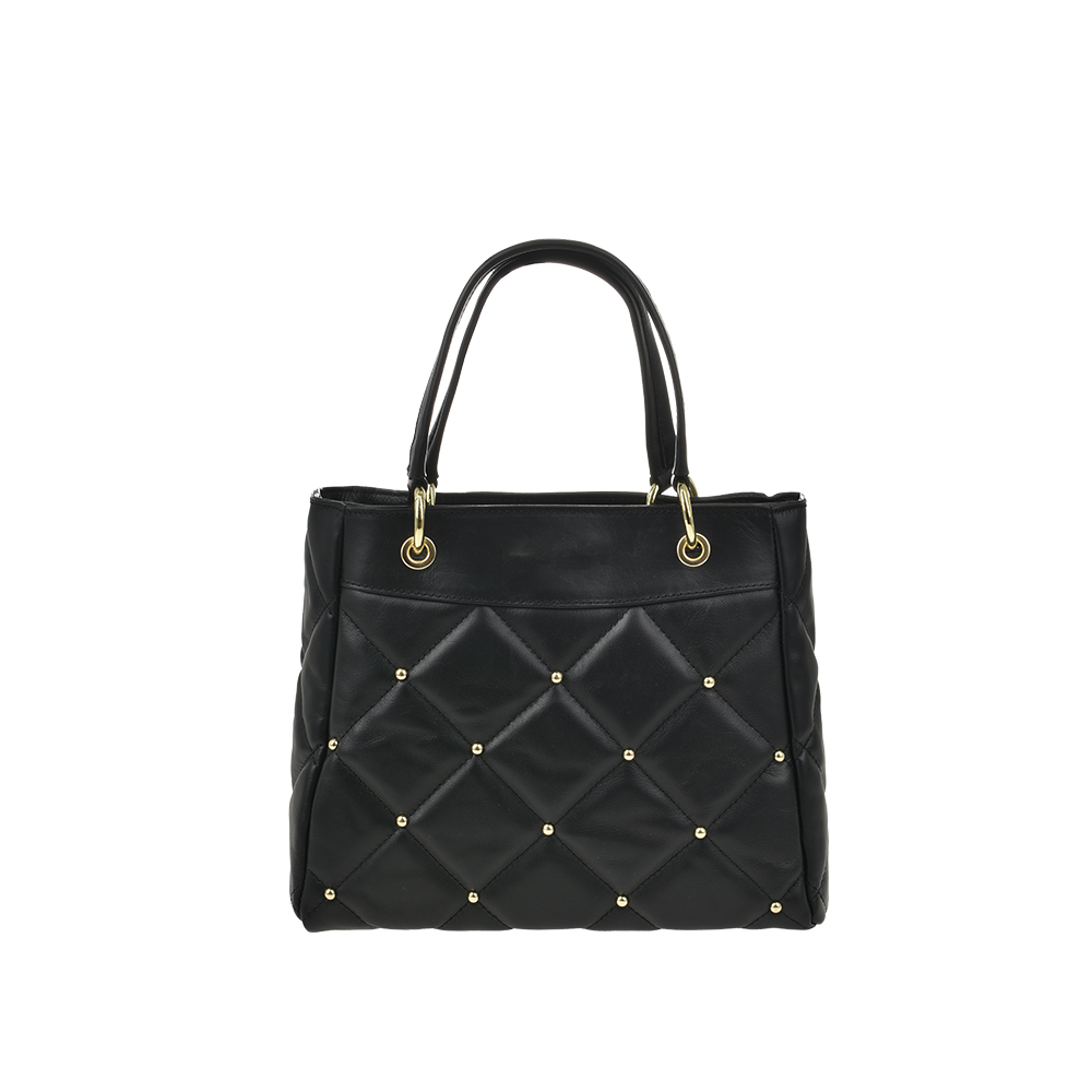 Geanta de mana din piele naturala Antonia Moretti AM1097, Negru, #3, Bagsy