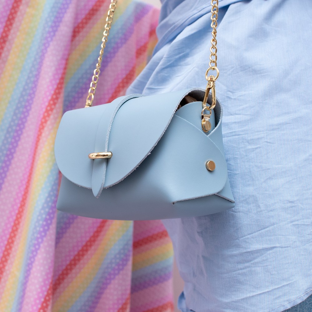 Geanta dama din piele naturala Chiara Canotti CC1241, Bleu, Nr. 6, Bagsy