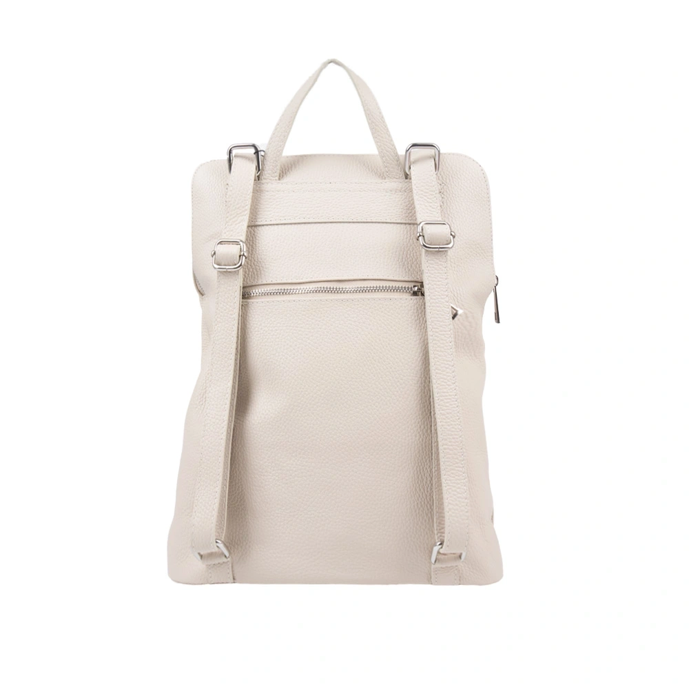 Rucsac din piele naturala Chiara Canotti CC1244, Bej, Nr. 2, Bagsy