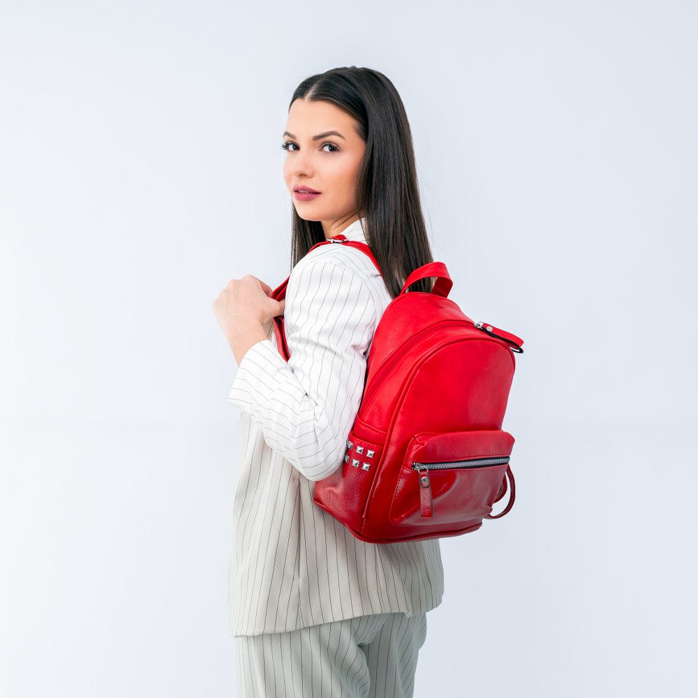 Rucsac dama Francesca Rossi FR5885, Rosu, #6, Bagsy