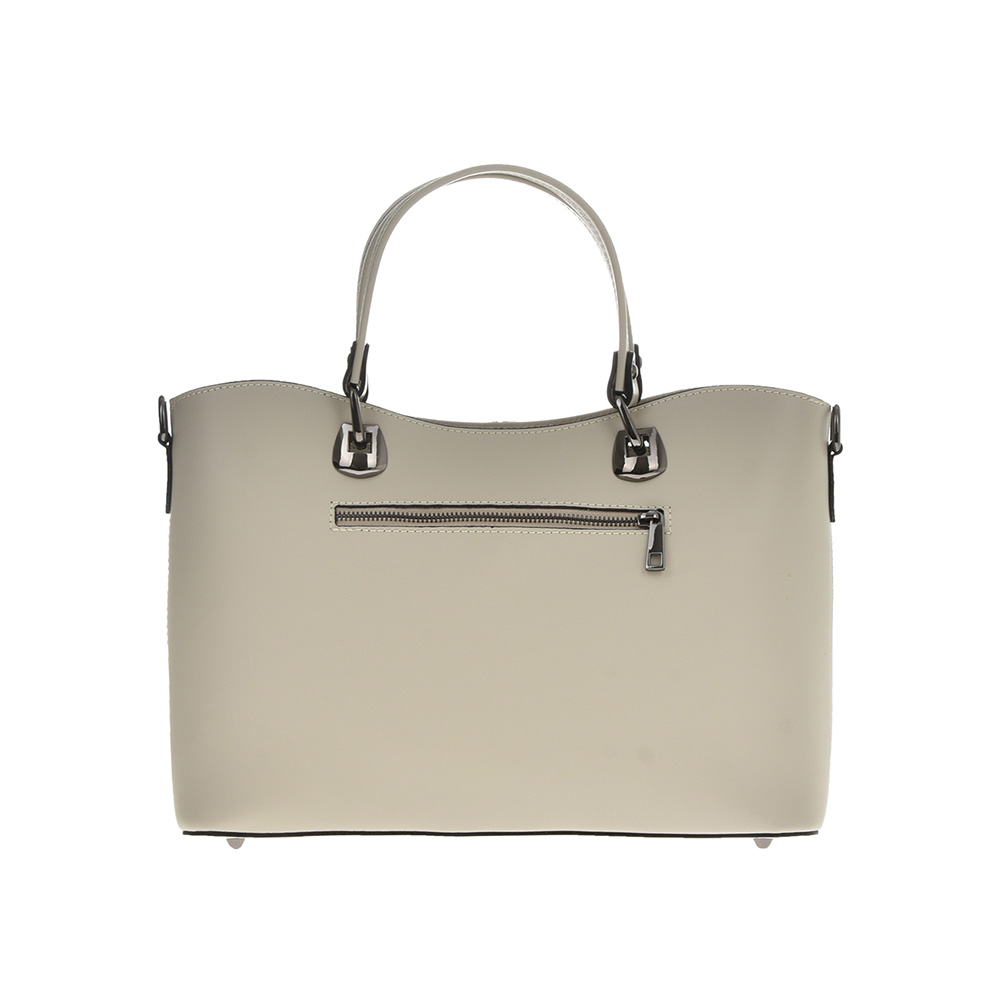 Geanta de mana din piele naturala Chiara Canotti CC1246, Bej, #3, Bagsy