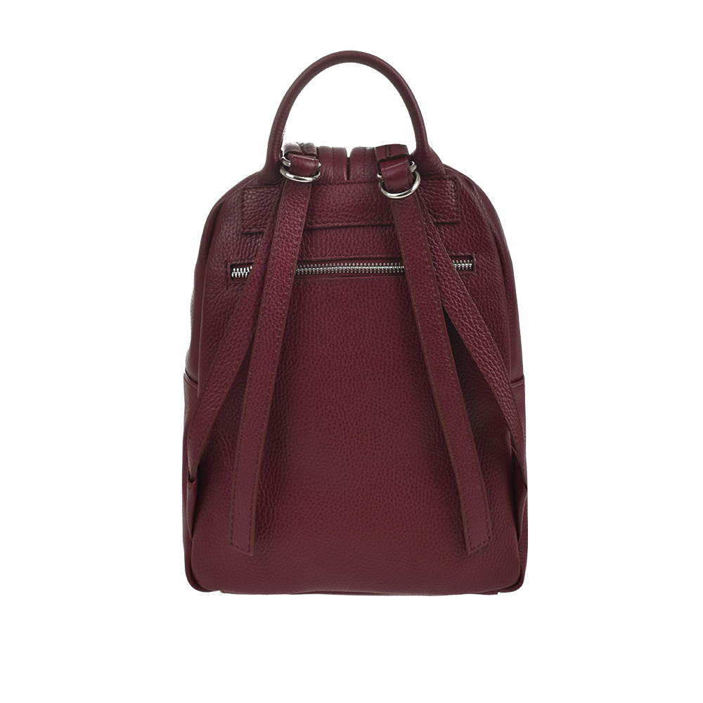 Rucsac dama din piele naturala Antonia Moretti AM1258, Visiniui, #3, Bagsy