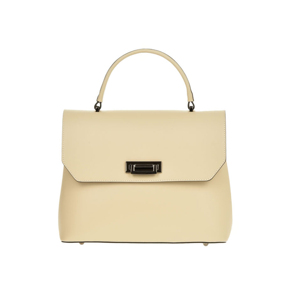 Geanta de mana din piele naturala Antonia Moretti AM1304, Bej, #1, Bagsy