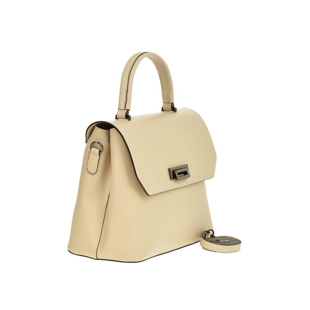 Geanta de mana din piele naturala Antonia Moretti AM1304, Bej, #2, Bagsy