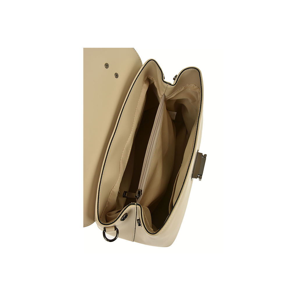 Geanta de mana din piele naturala Antonia Moretti AM1304, Bej, #4, Bagsy