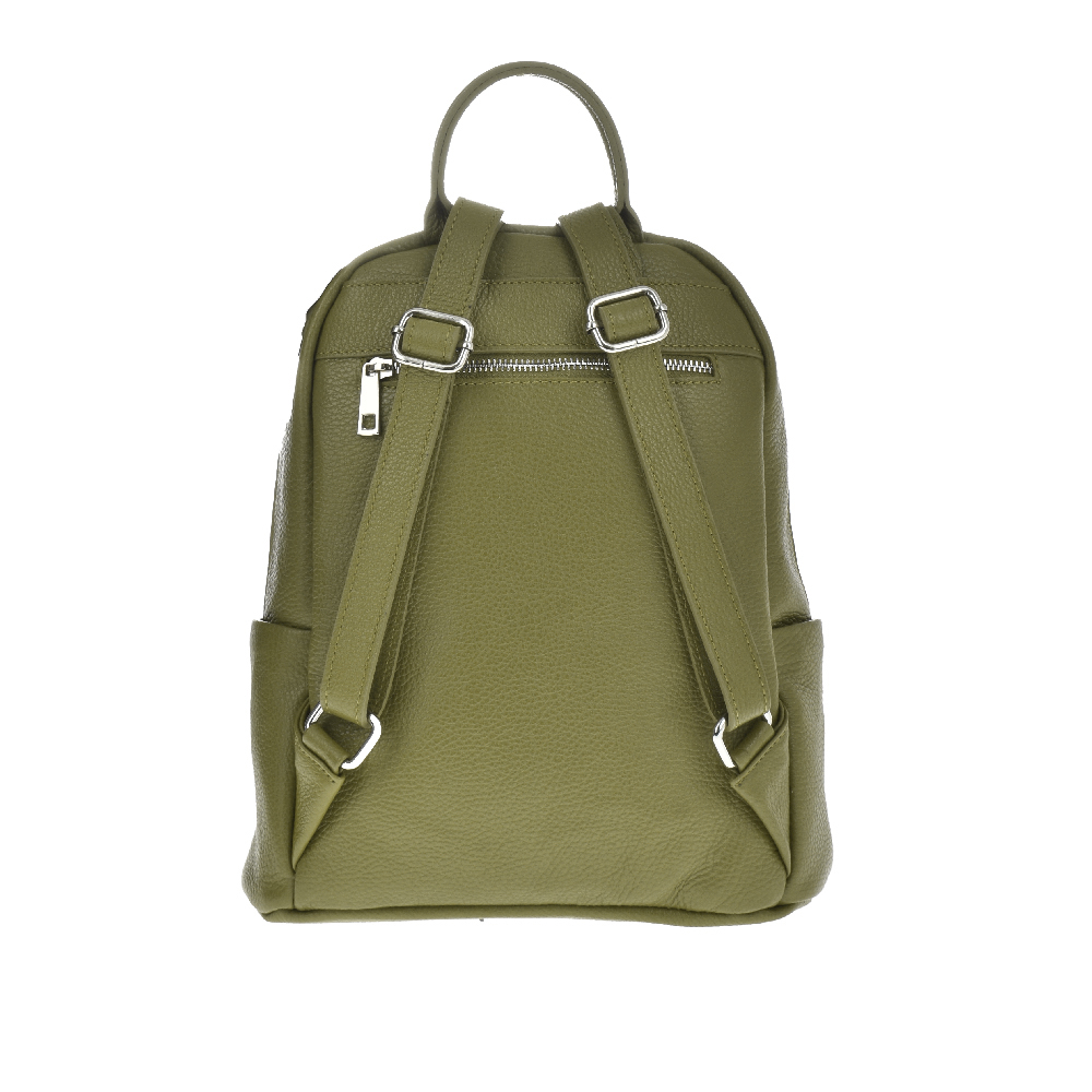 Rucsac dama din piele naturala Chiara Canotti CC1022, Verde, #7, Bagsy