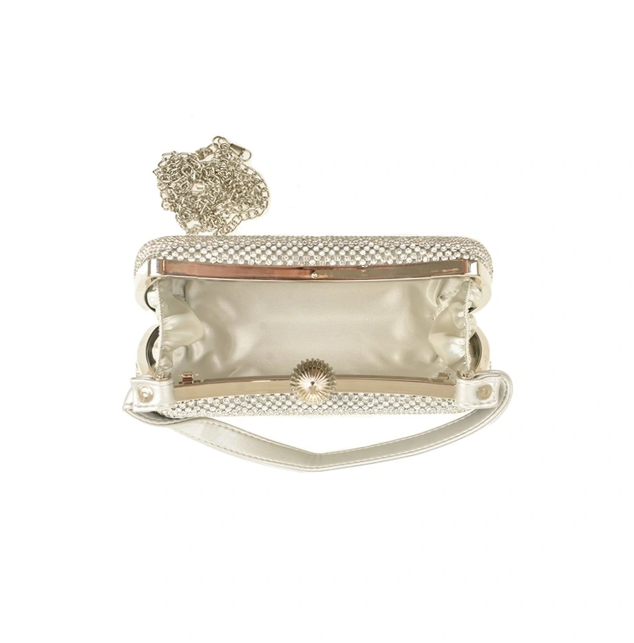 Geanta de ocazie Antonia Moretti AM1312, Argintiu, #3, Bagsy