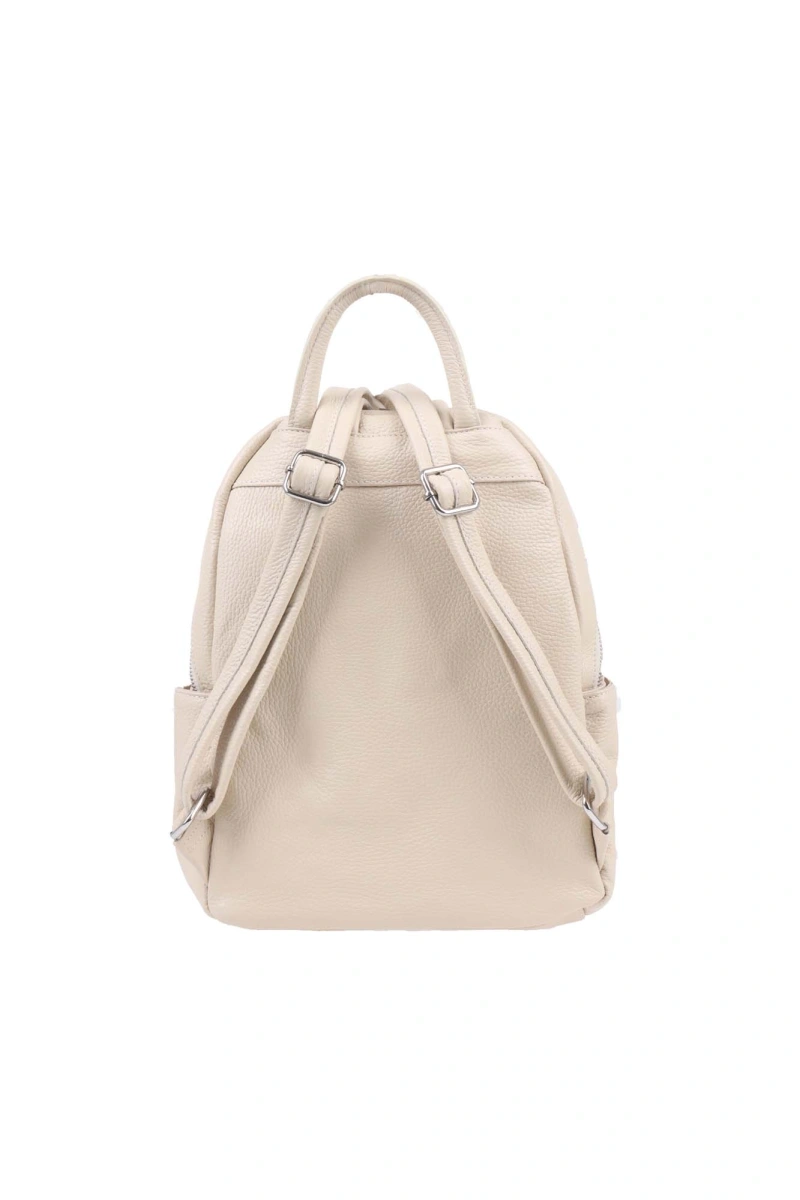 Rucsac dama din piele naturala Antonia Moretti AM1240, Bej, #3, Bagsy