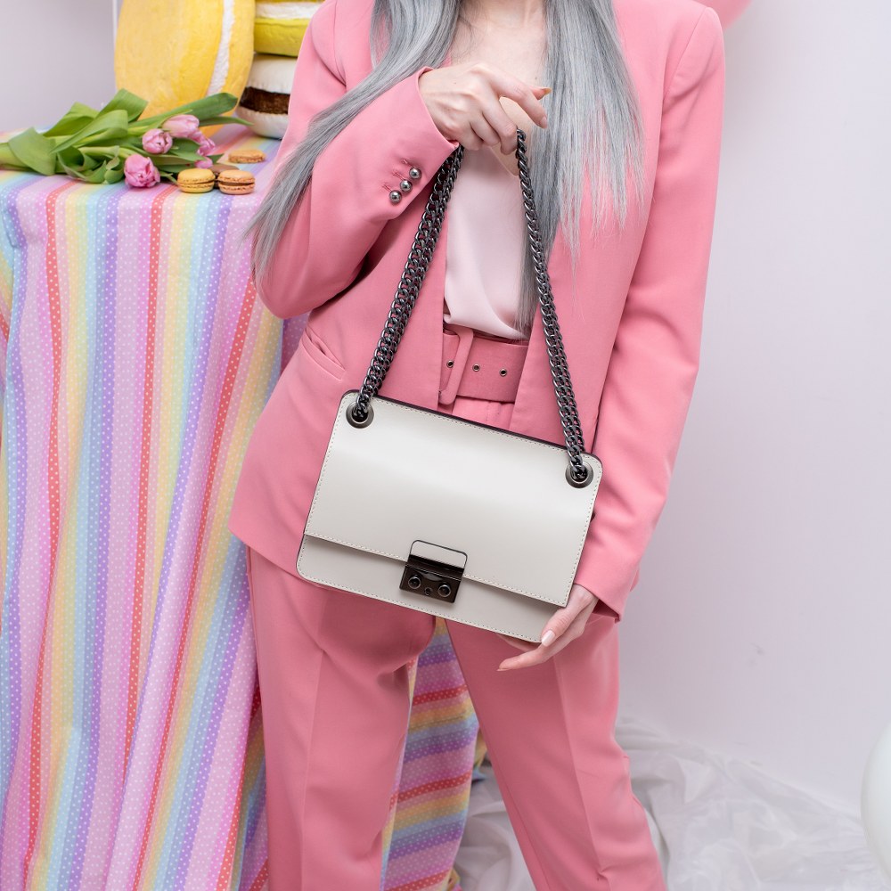 Geanta de umar din piele naturala Antonia Moretti AM1262, Bej, #6, Bagsy