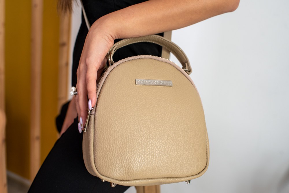 Rucsac dama din piele naturala Antonia Moretti AM1286, Grej, #6, Bagsy