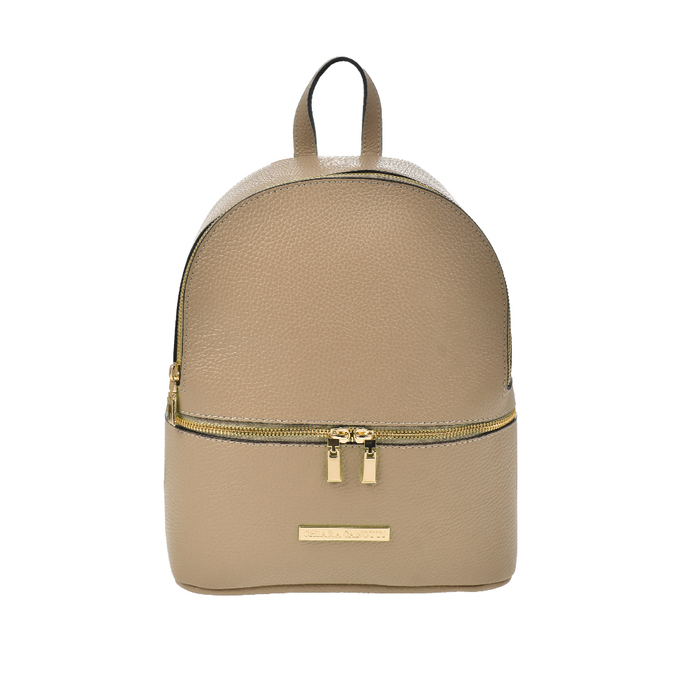 Rucsac dama din piele naturala Chiara Canotti CC1228, Grej, #1, Bagsy