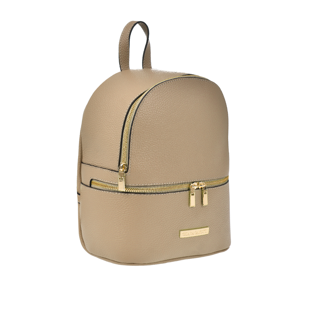 Rucsac dama din piele naturala Chiara Canotti CC1228, Grej, #2, Bagsy