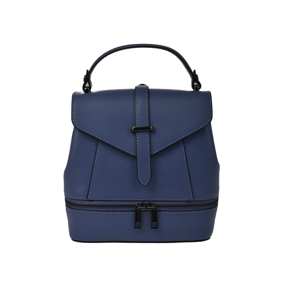 Rucsac dama din piele naturala Antonia Moretti AM1219, Albastru, #1, Bagsy