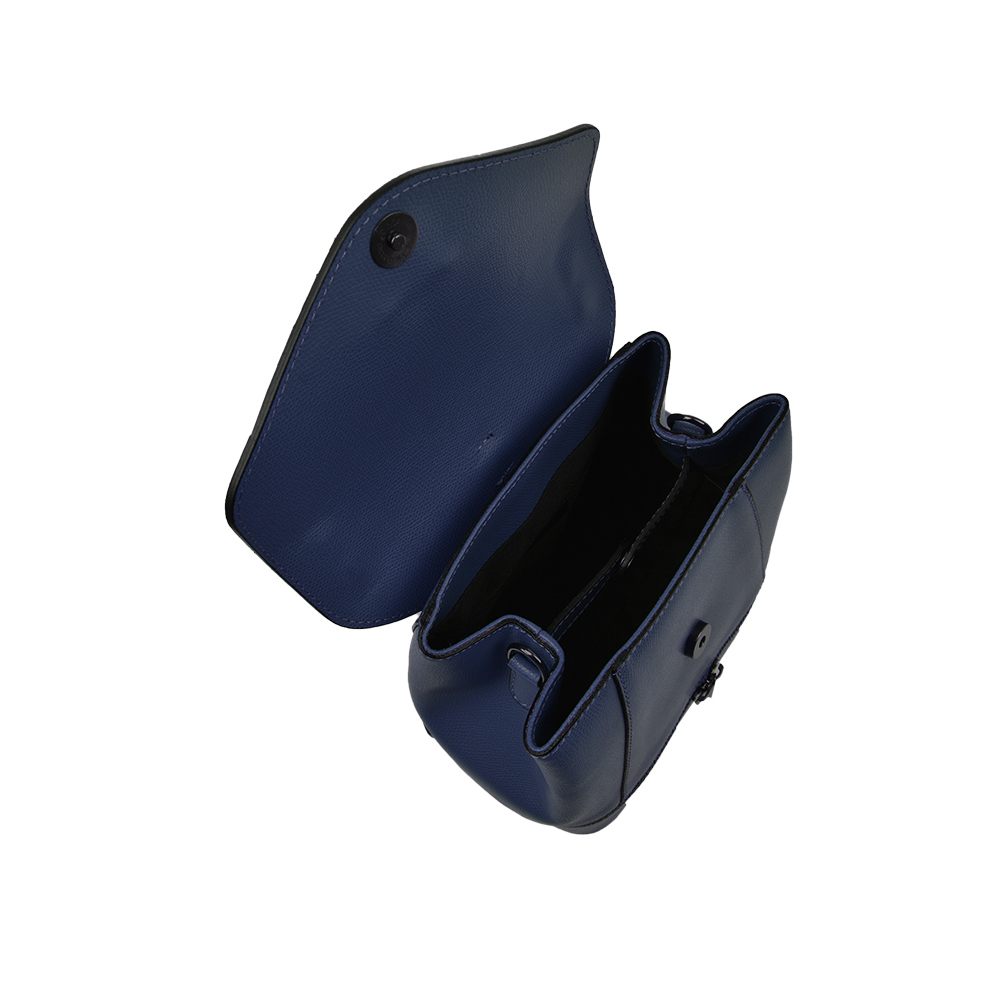 Rucsac dama din piele naturala Antonia Moretti AM1219, Albastru, #4, Bagsy