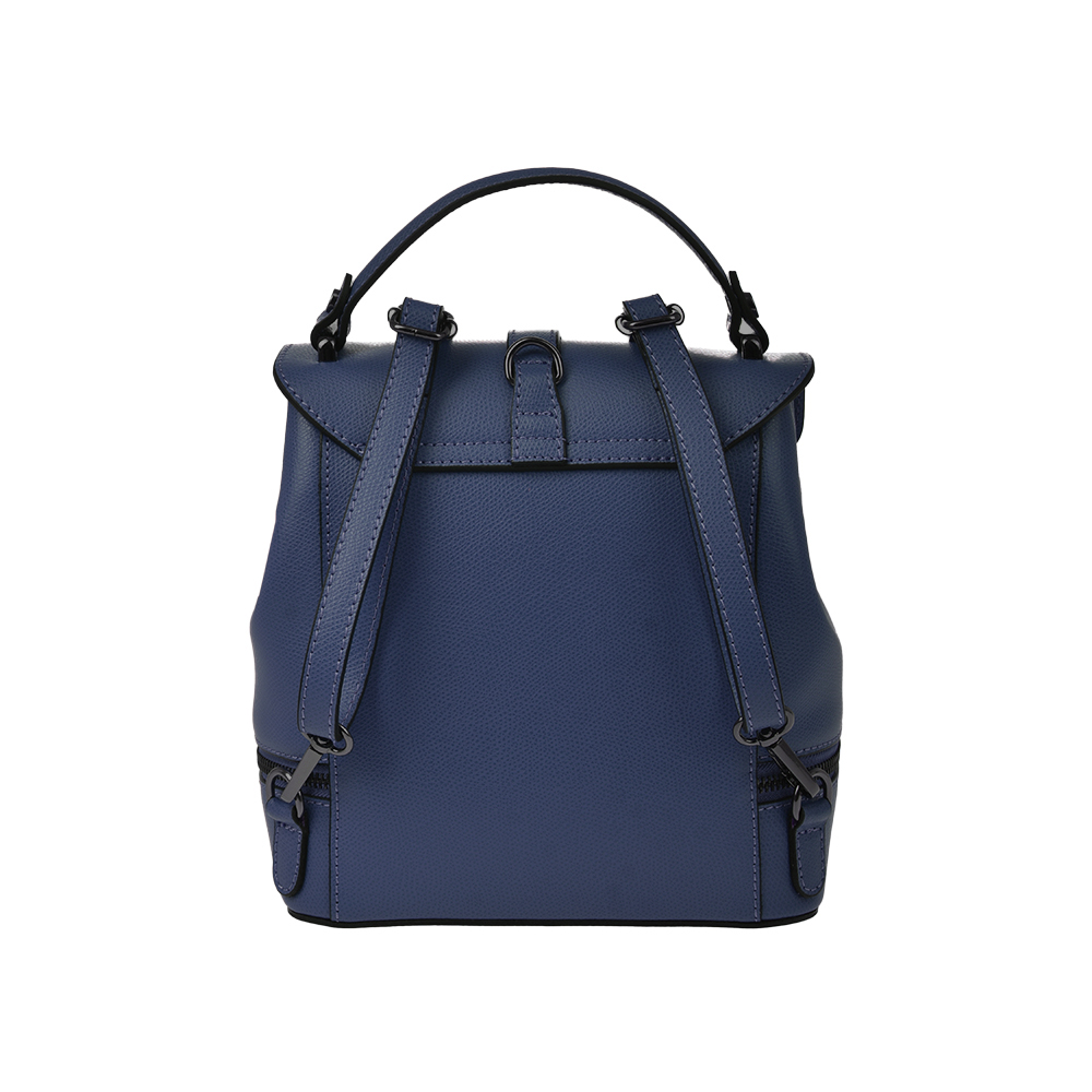 Rucsac dama din piele naturala Antonia Moretti AM1219, Albastru, #3, Bagsy