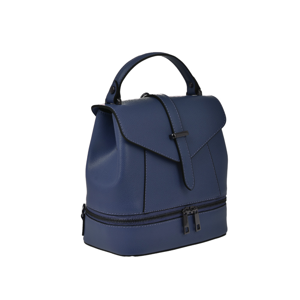 Rucsac dama din piele naturala Antonia Moretti AM1219, Albastru, #2, Bagsy