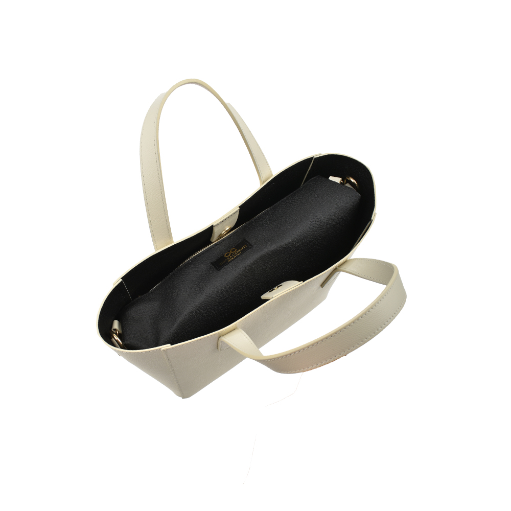 Geanta de mana din piele naturala Chiara Canotti CC1319, Bej, #4, Bagsy