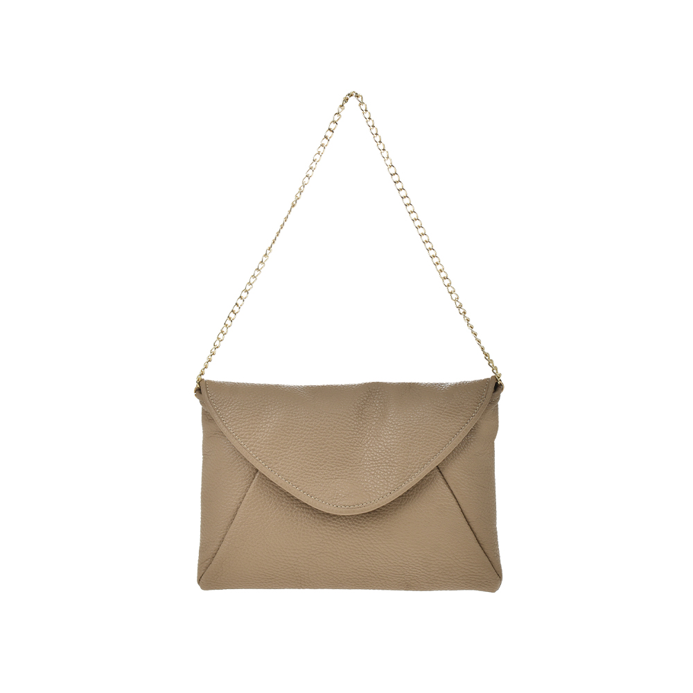 Geanta de umar din piele naturala Chiara Canotti CC1333, Grej, #1, Bagsy