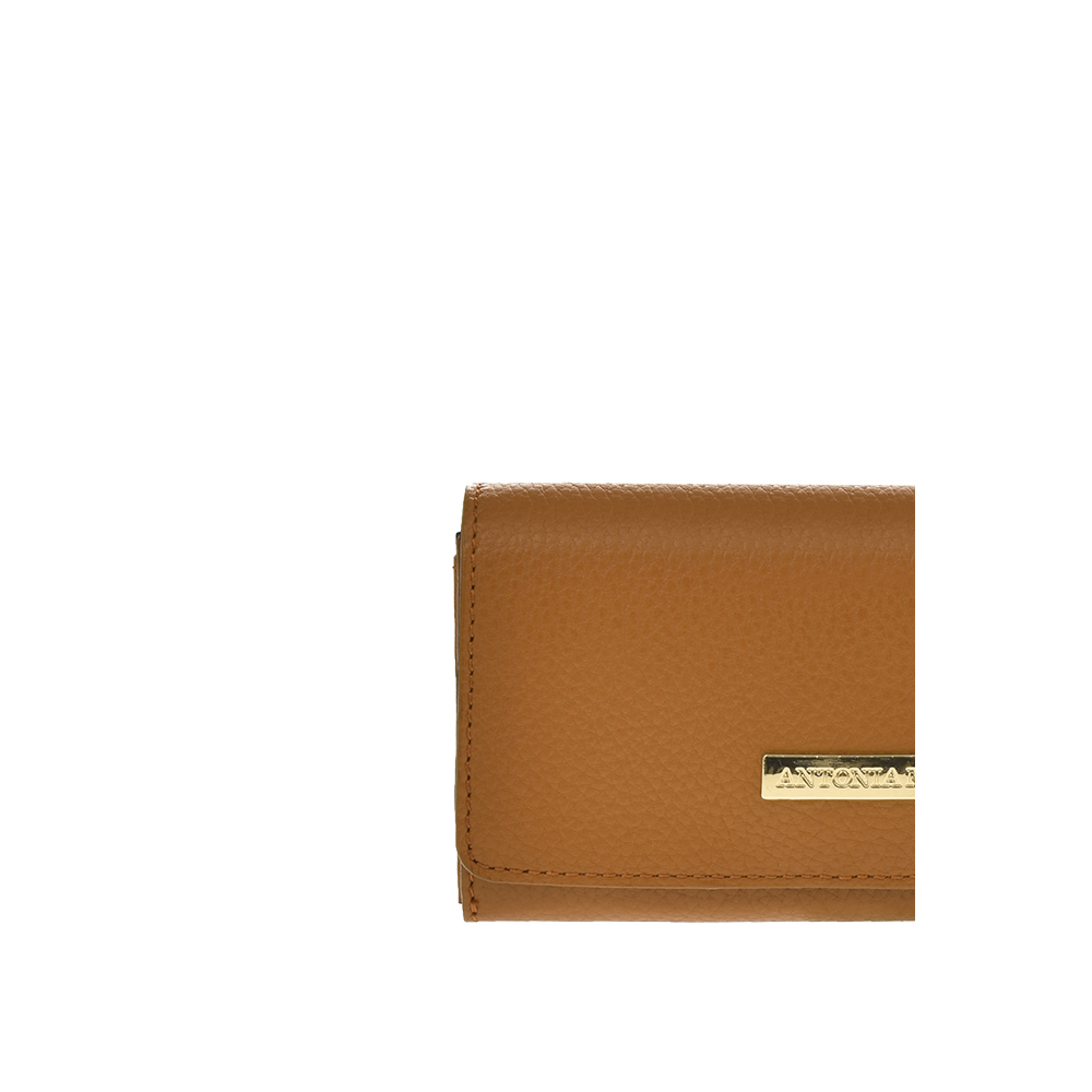 Portofel dama din piele naturala Antonia Moretti AM1232, Cognac, #5, Bagsy