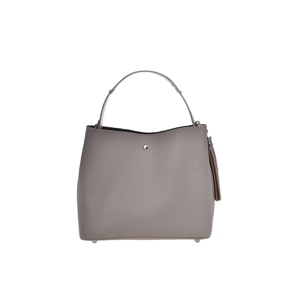 Geanta de mana din piele naturala Chiara Canotti CC1289, Grej, #3, Bagsy