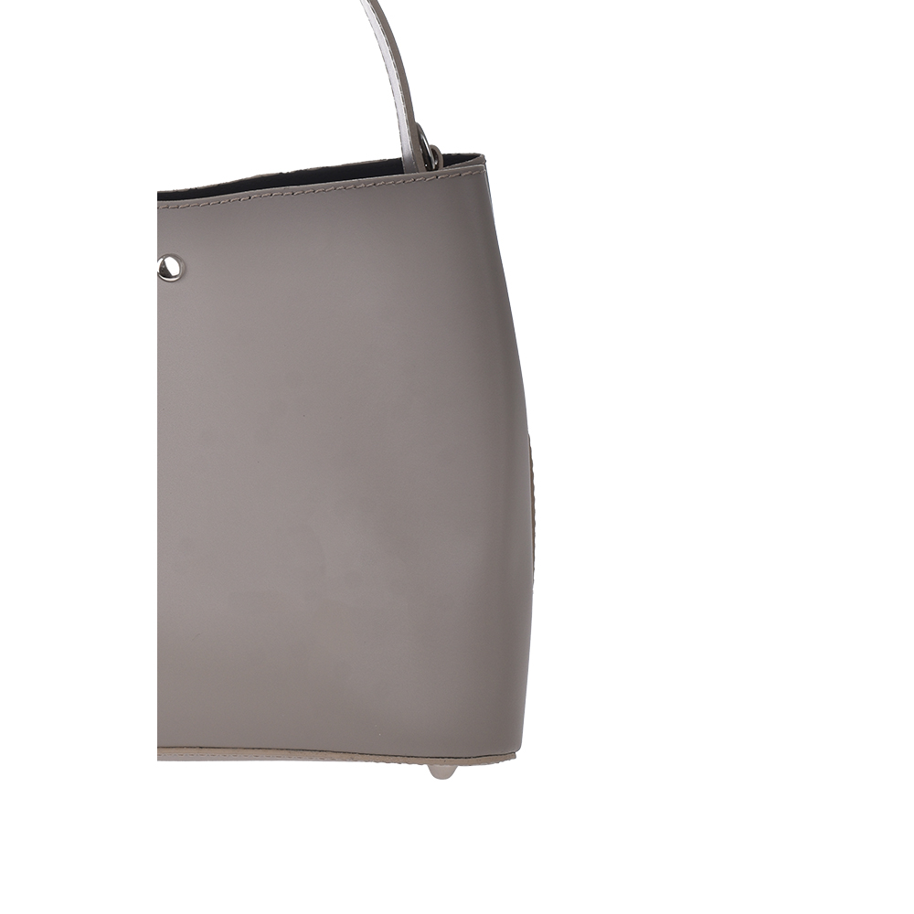 Geanta de mana din piele naturala Chiara Canotti CC1289, Grej, #5, Bagsy