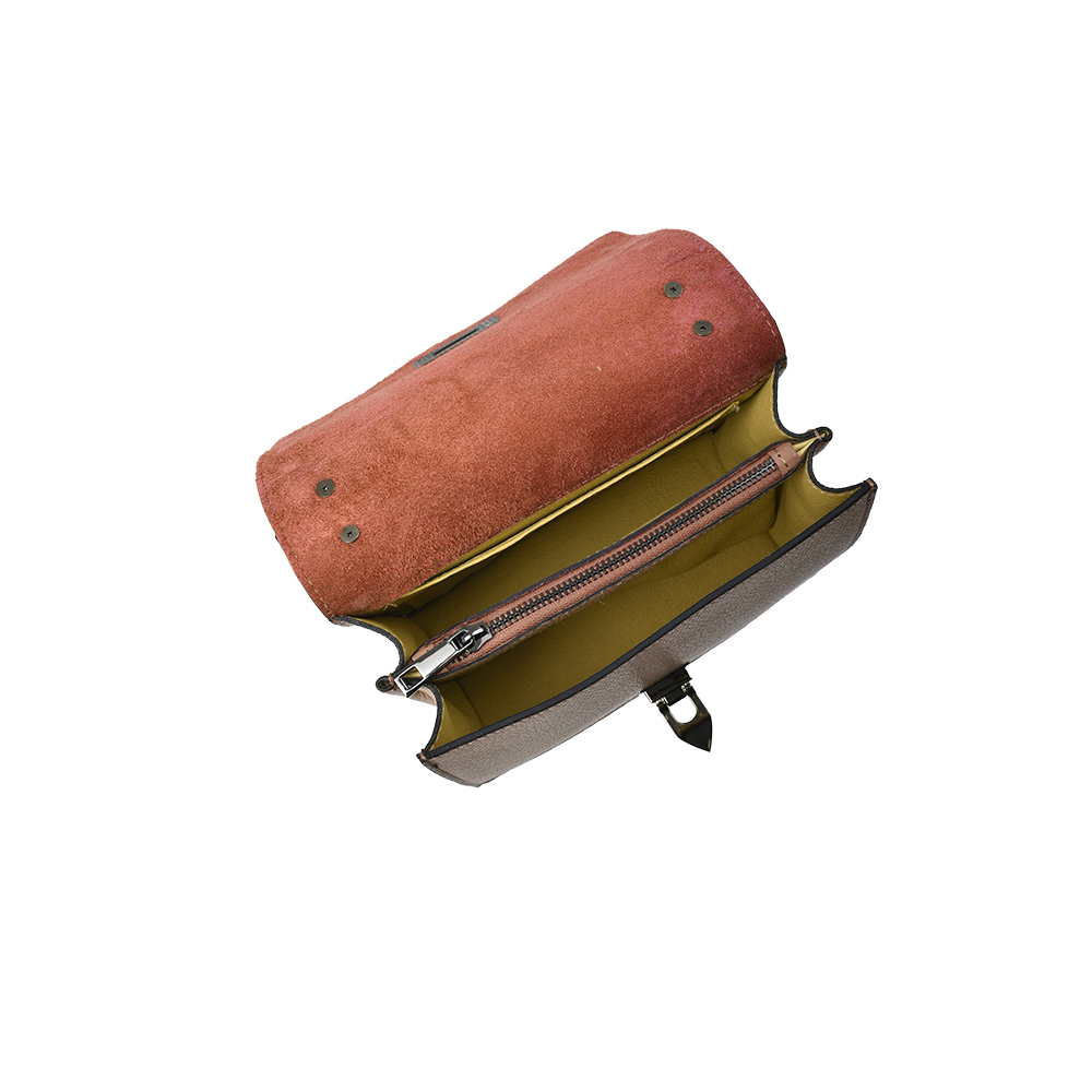 Geanta de umar din piele naturala Antonia Moretti AM1247, Cognac, #4, Bagsy