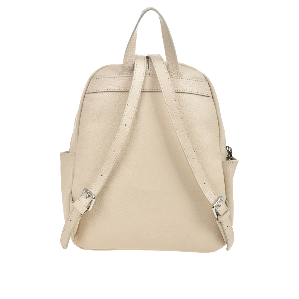 Rucsac dama din piele naturala Antonia Moretti AM1259, Bej, #3, Bagsy