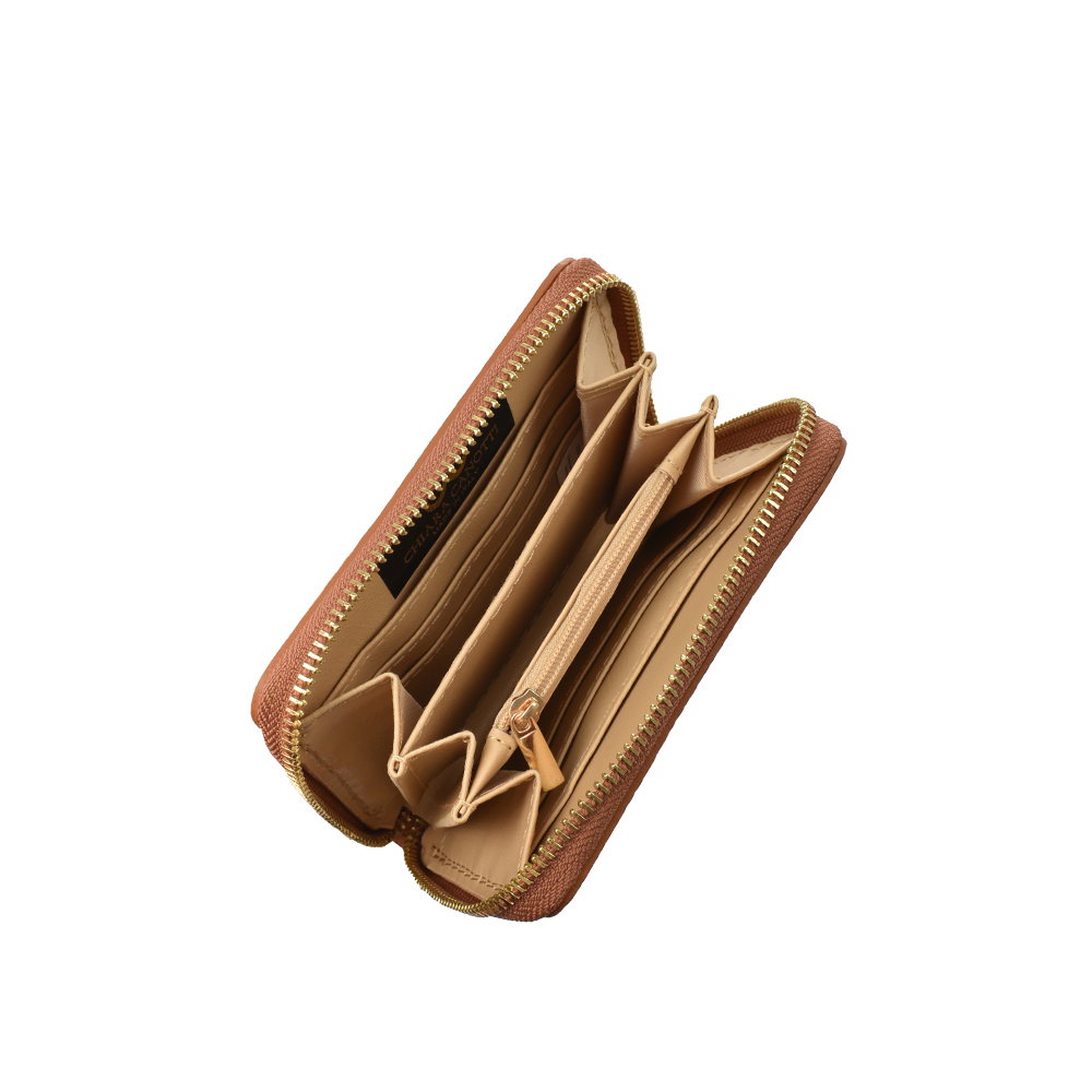 Portofel dama din piele naturala Chiara Canotti CC1375, Cognac, #4, Bagsy