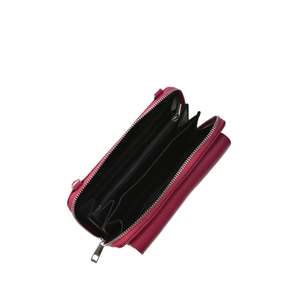 Geanta de umar din piele naturala Antonia Moretti AM1338, Fucsia, #4, Bagsy