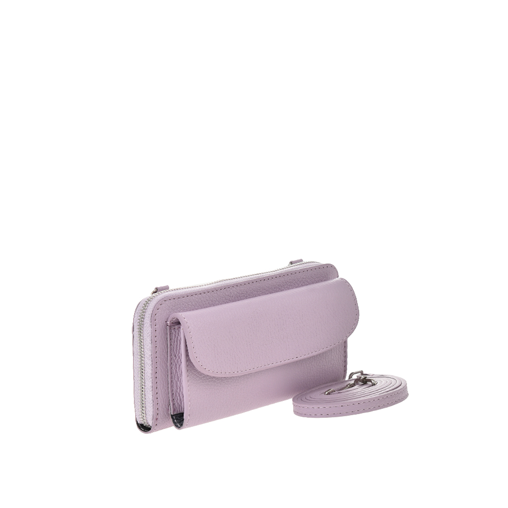 Geanta de umar din piele naturala Antonia Moretti AM1338, Lila, #2, Bagsy