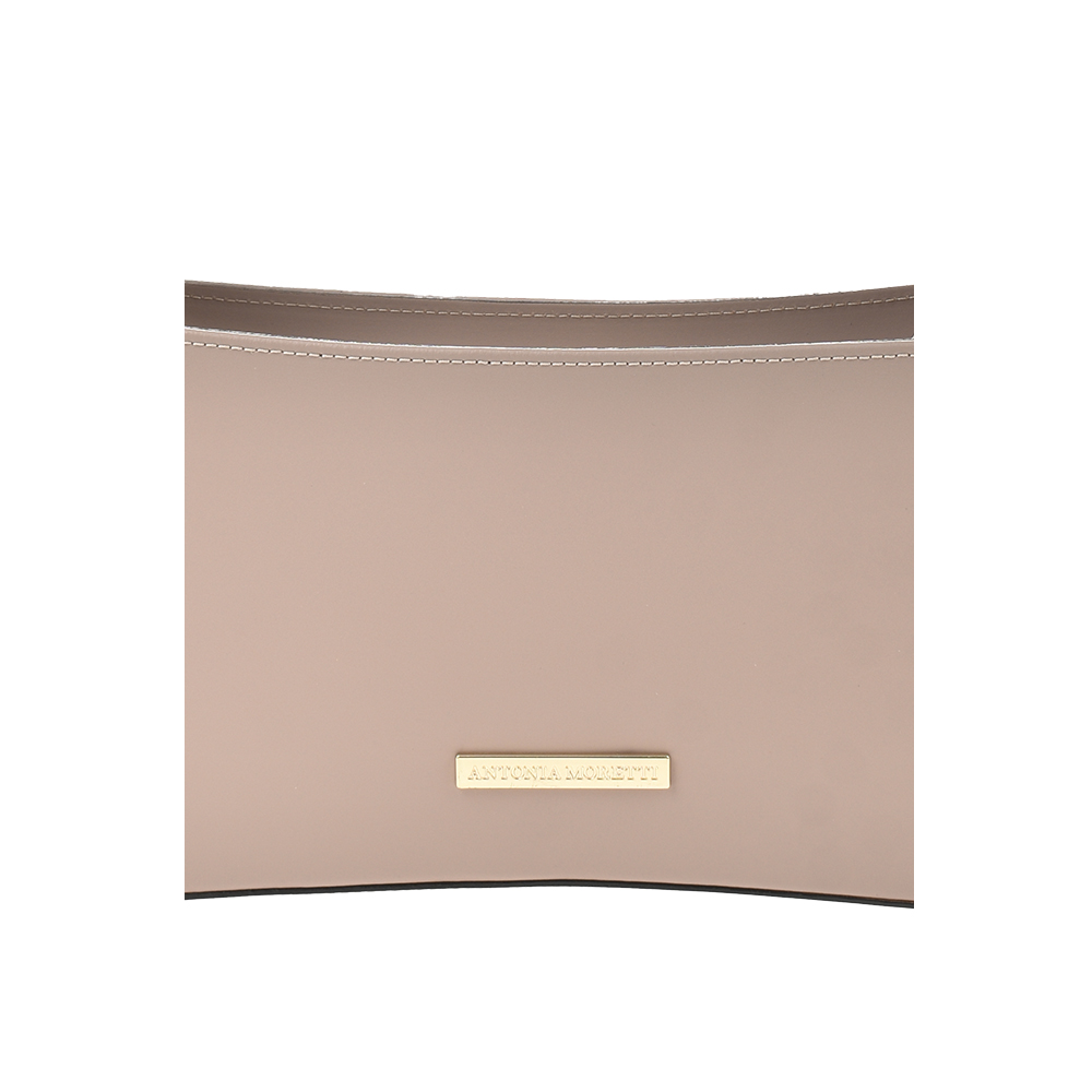 Geanta de umar din piele naturala Antonia Moretti AM1340, Roz prafuit, #5, Bagsy