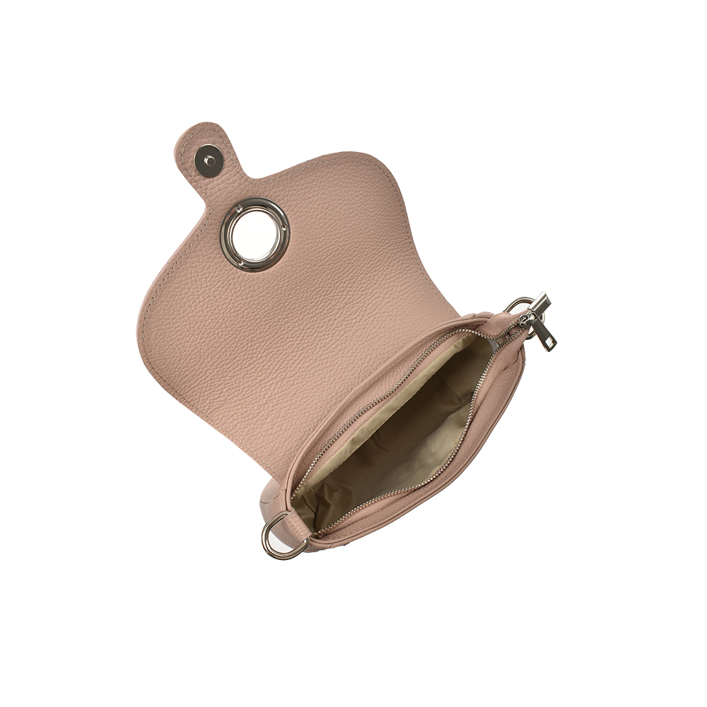 Geanta de umar din piele naturala Antonia Moretti AM1341, Roz prafuit, #4, Bagsy