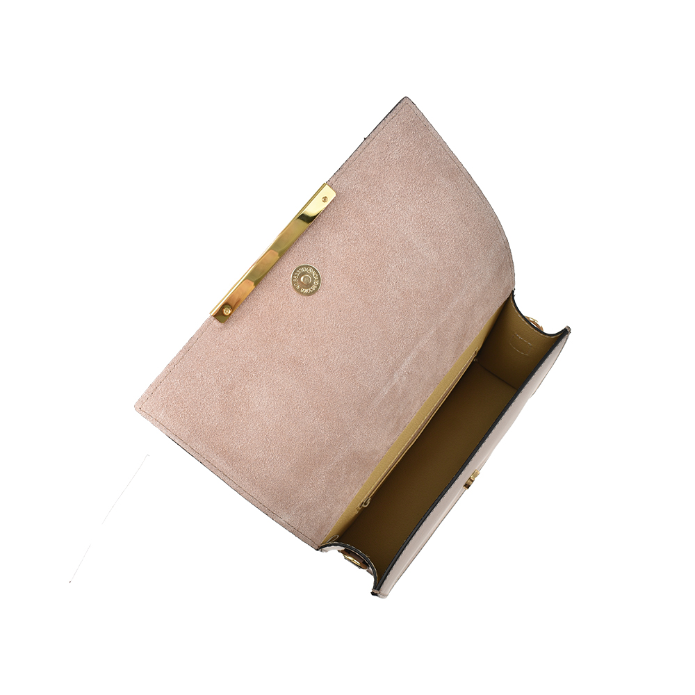 Geanta de umar din piele naturala Antonia Moretti AM1344, Roz prafuit, #4, Bagsy