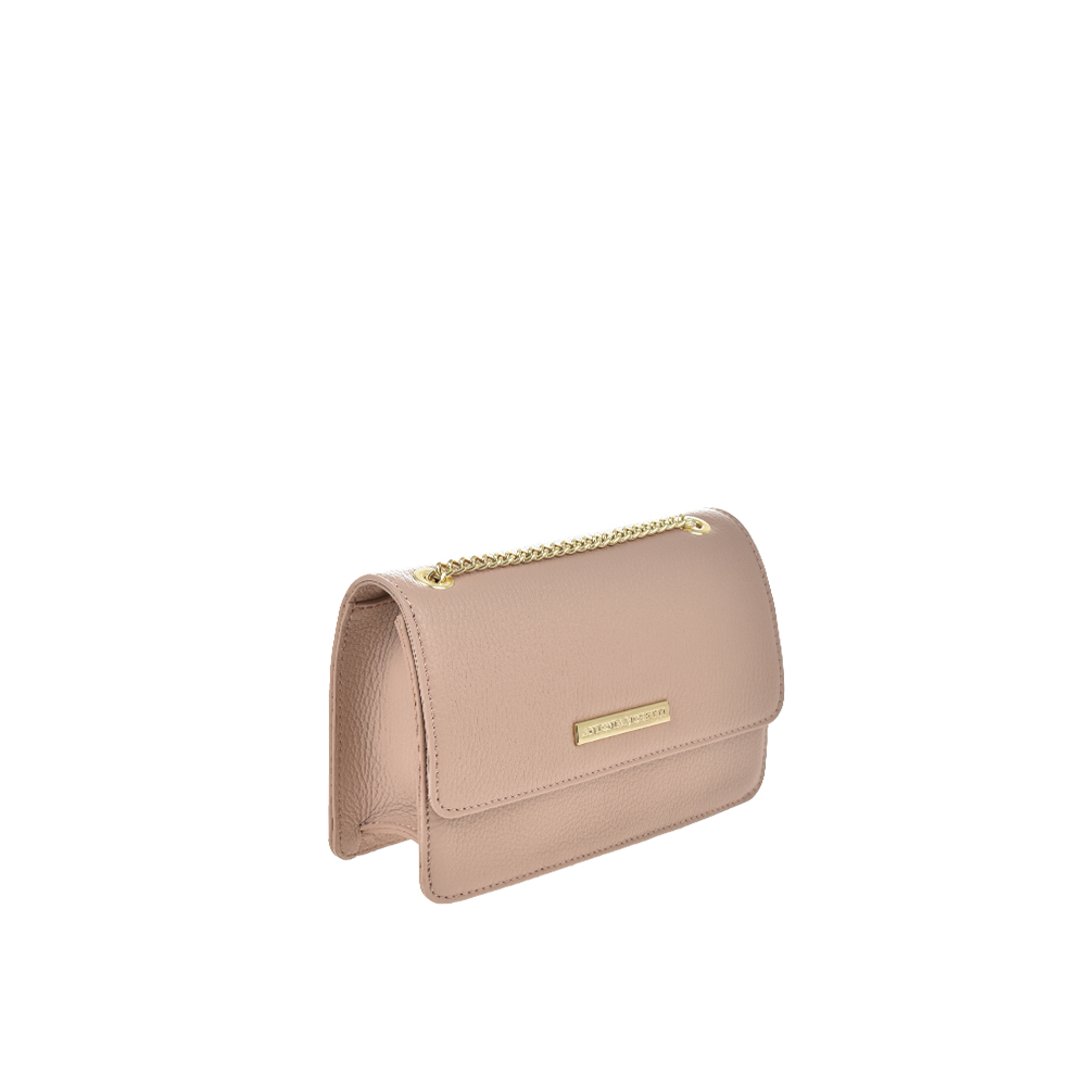 Geanta de umar din piele naturala Antonia Moretti AM1346, Roz prafuit, #2, Bagsy