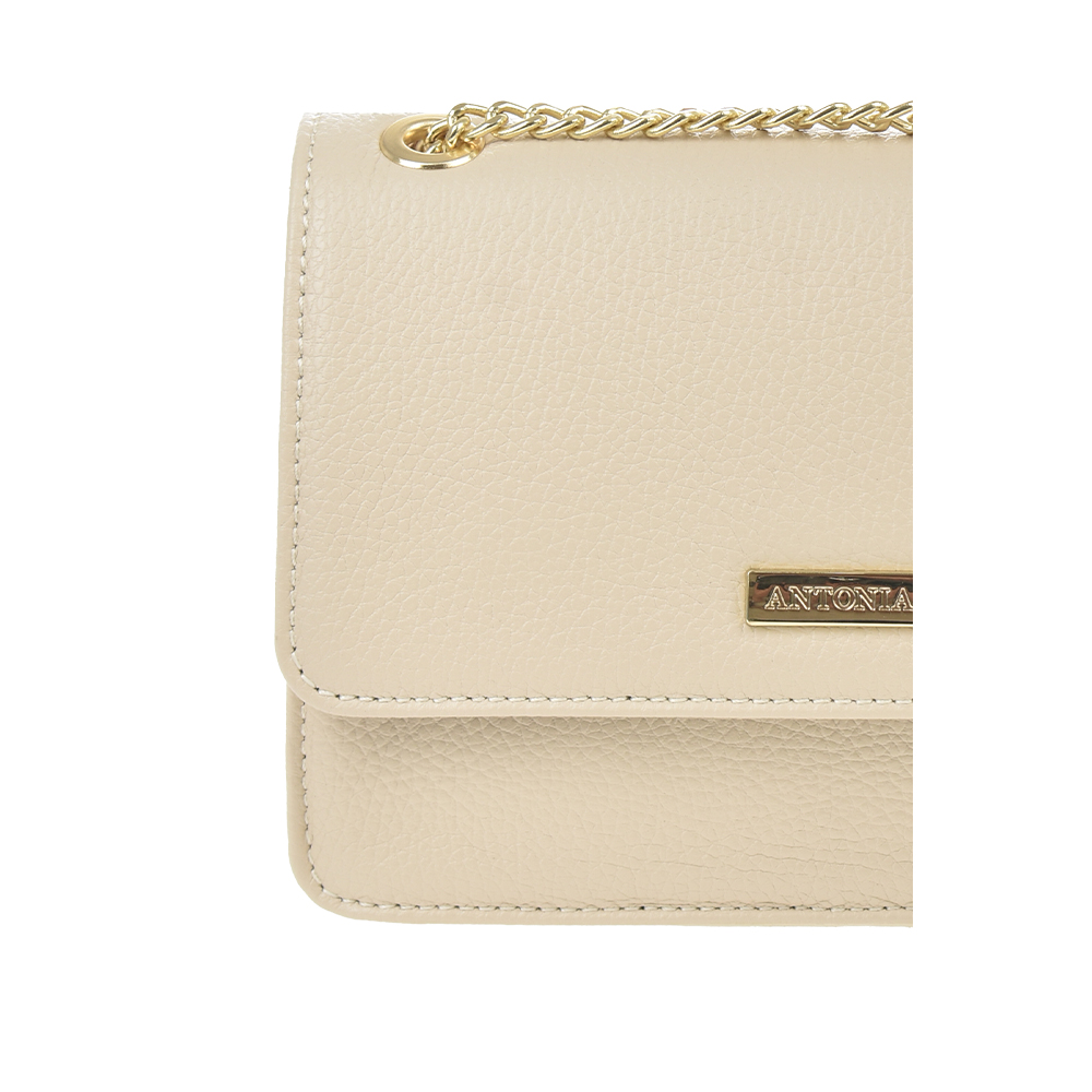 Geanta de umar din piele naturala Antonia Moretti AM1346, Bej, #5, Bagsy