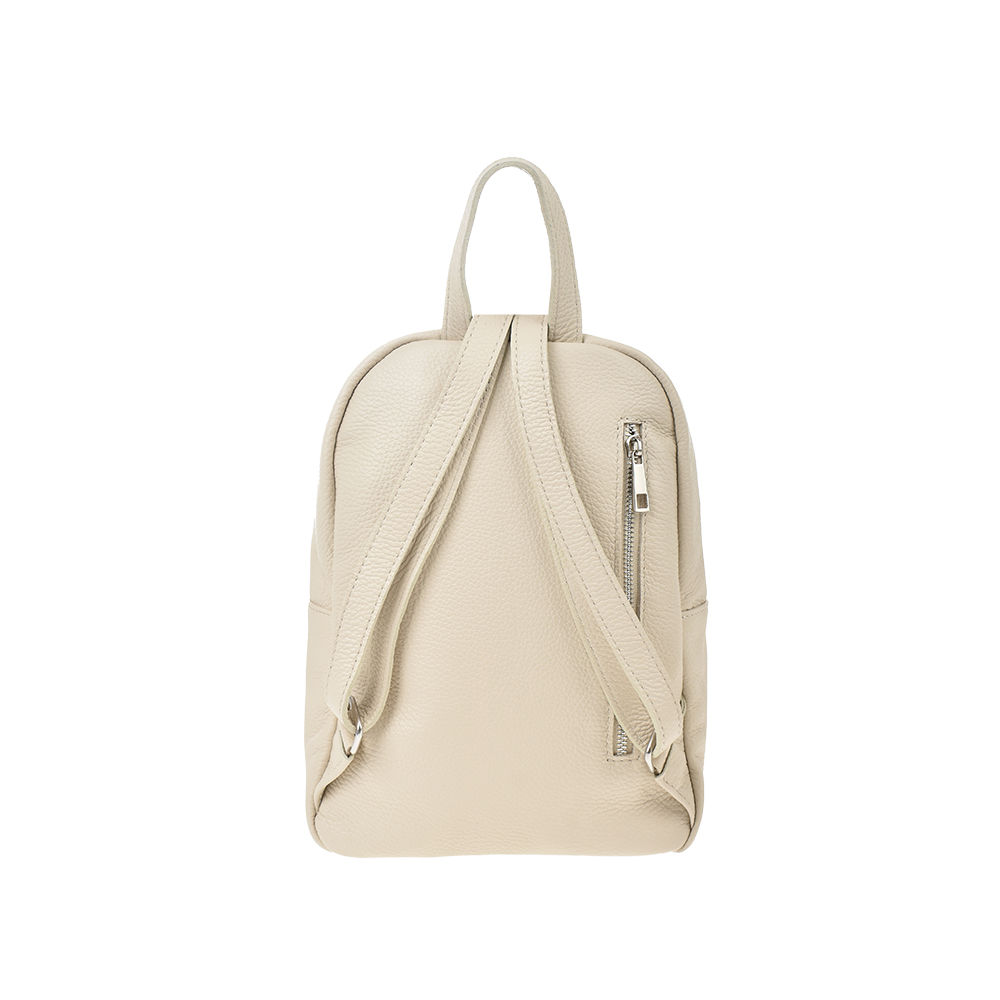 Rucsac dama din piele naturala Antonia Moretti AM1347, Bej, #3, Bagsy