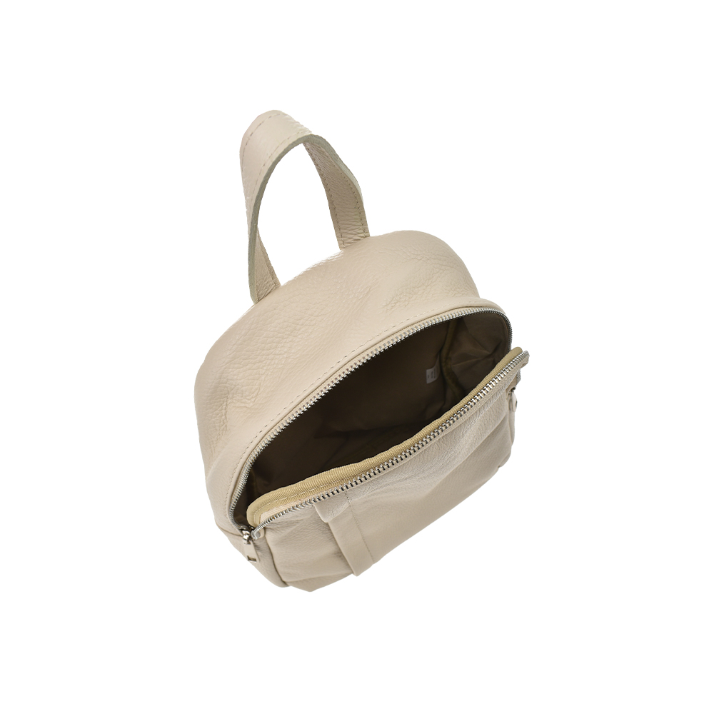 Rucsac dama din piele naturala Antonia Moretti AM1347, Bej, #4, Bagsy