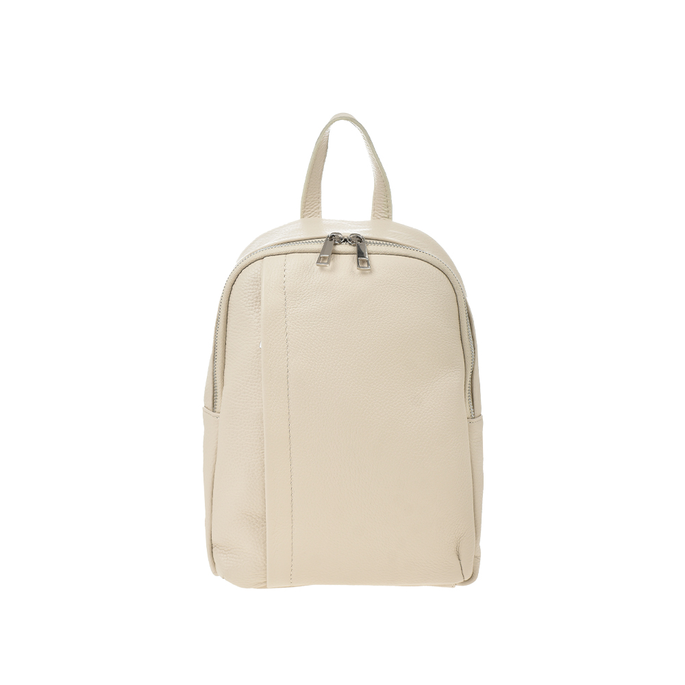 Rucsac dama din piele naturala Antonia Moretti AM1347, Bej, #1, Bagsy