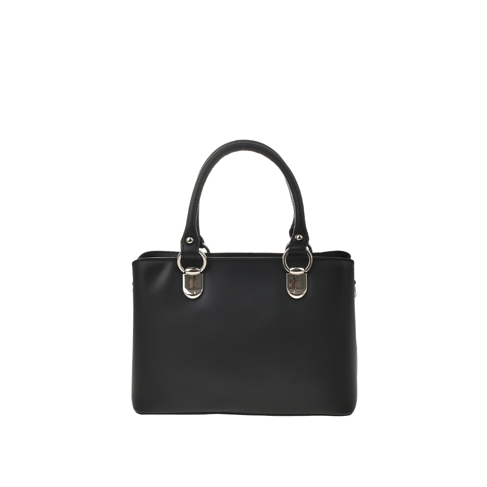 Geanta de mana din piele naturala Antonia Moretti AM1348, Negru, #3, Bagsy