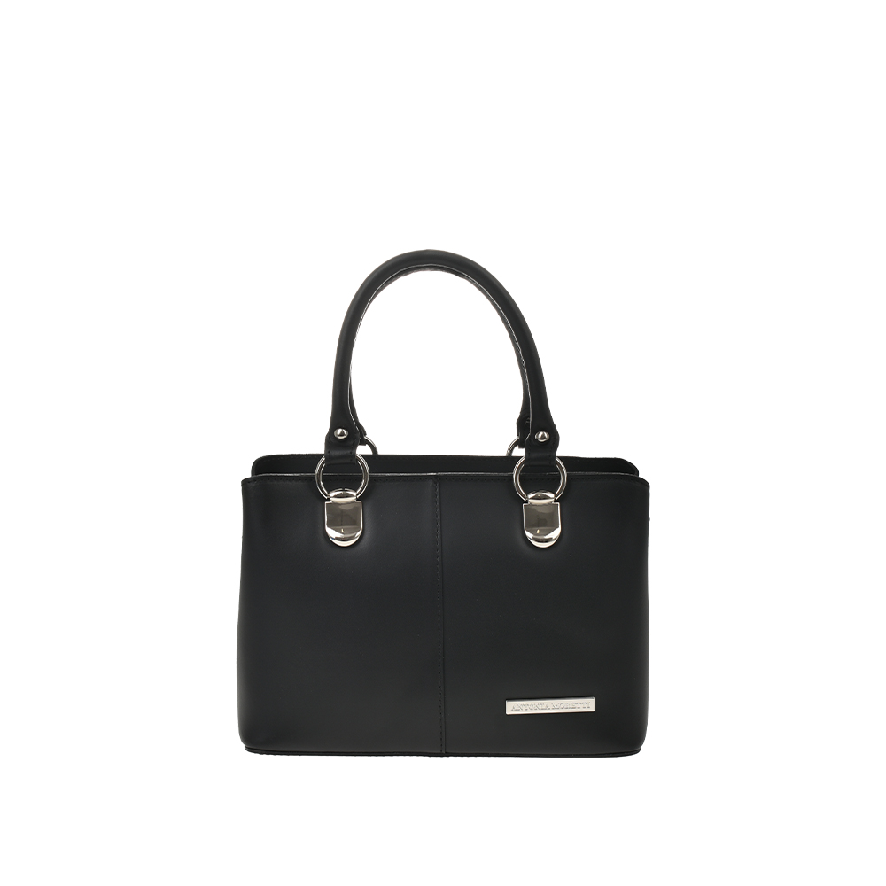 Geanta de mana din piele naturala Antonia Moretti AM1348, Negru, #1, Bagsy