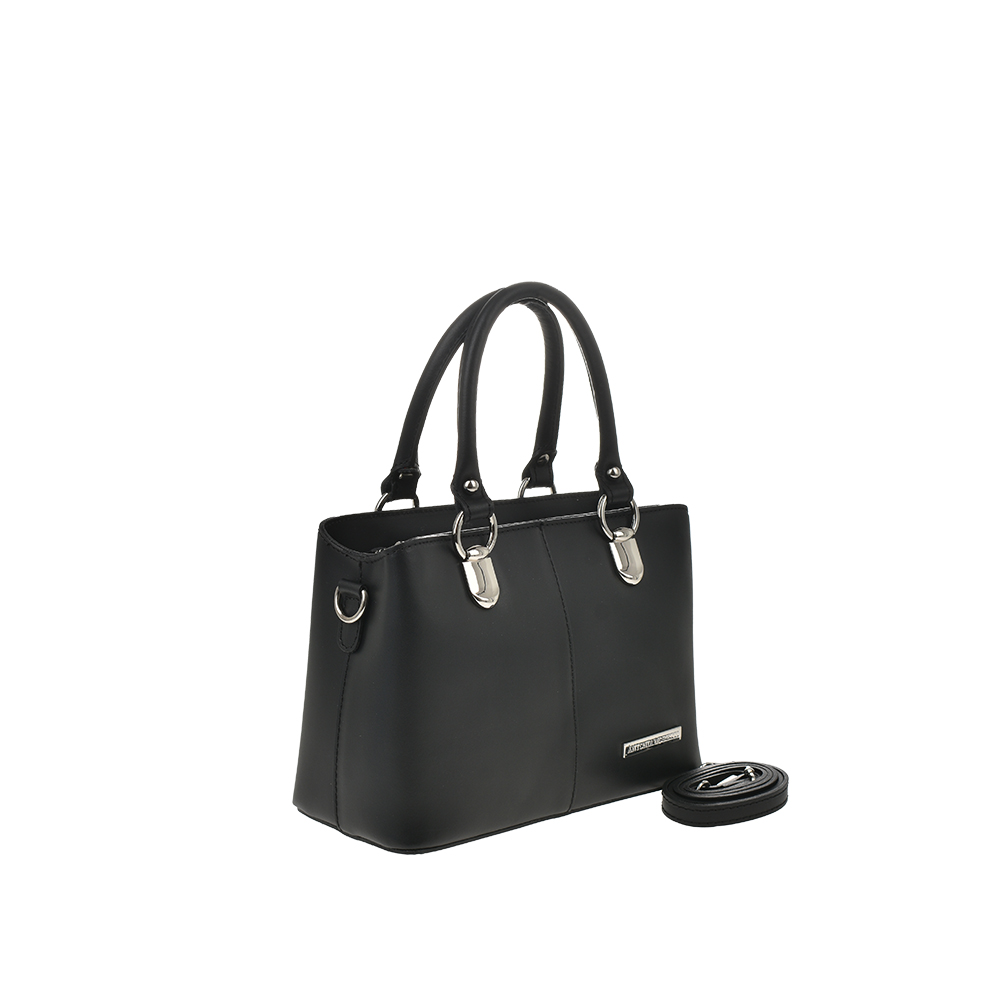 Geanta de mana din piele naturala Antonia Moretti AM1348, Negru, #2, Bagsy