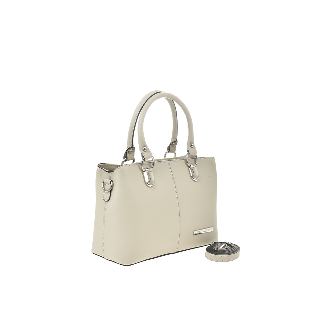 Geanta de mana din piele naturala Antonia Moretti AM1348, Bej, #2, Bagsy