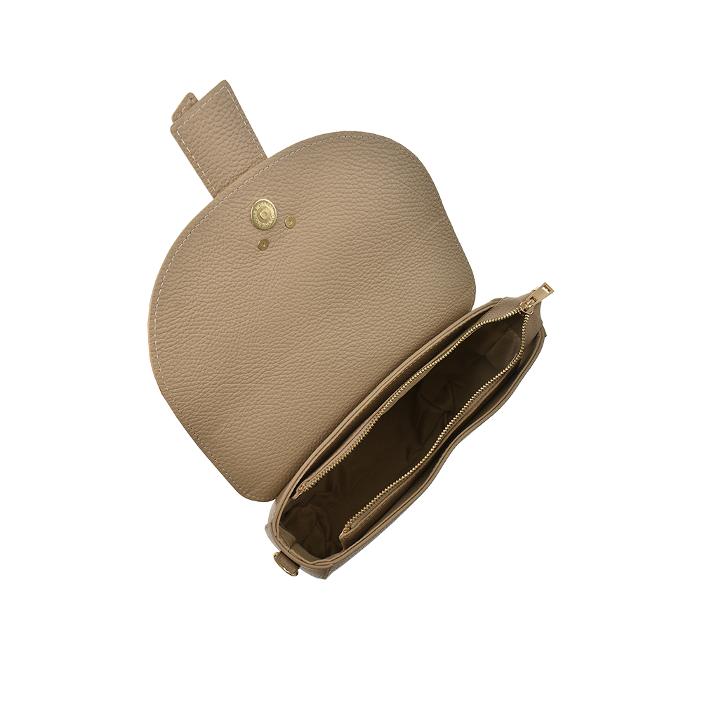 Geanta de umar din piele naturala Antonia Moretti AM1349, Grej, #4, Bagsy