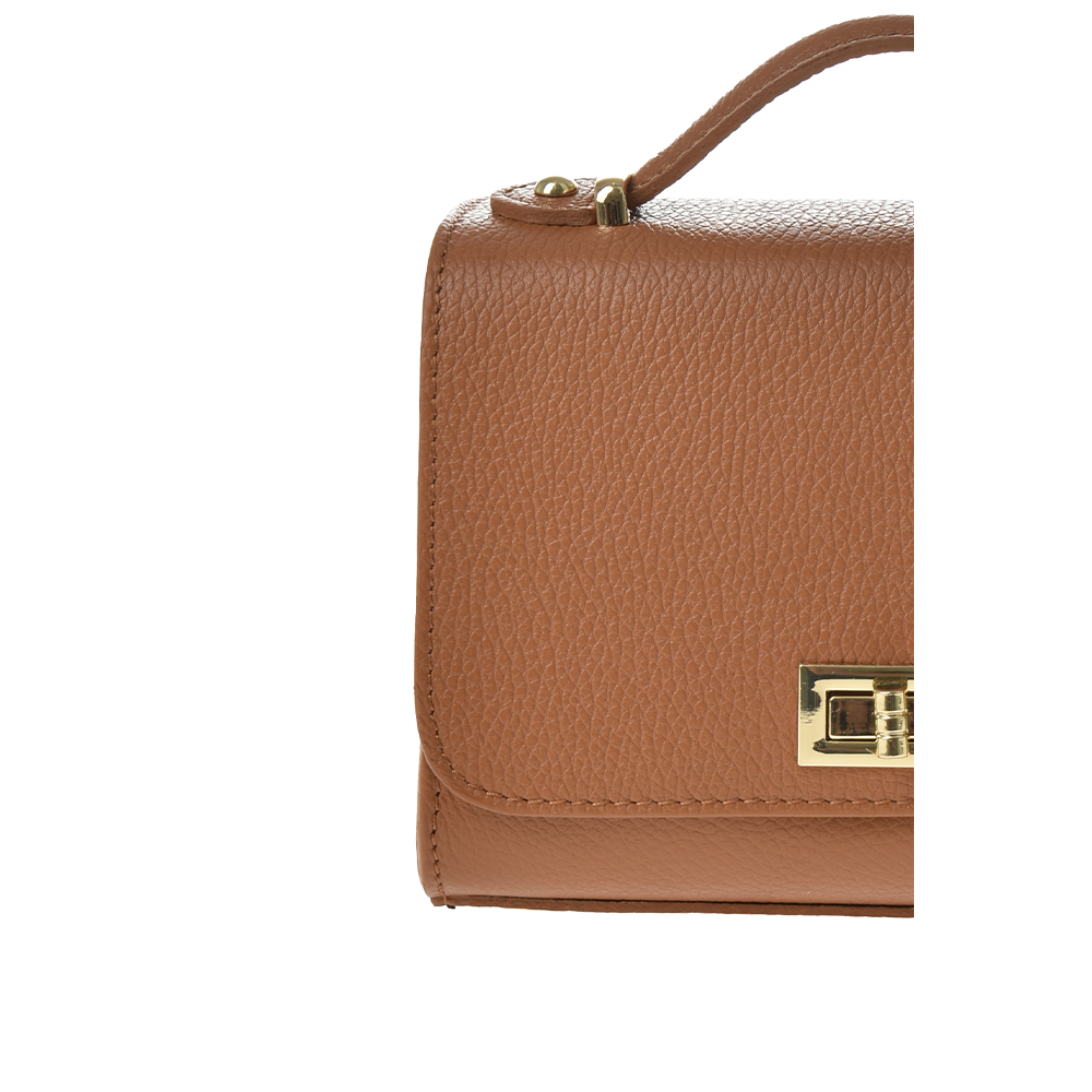 Geanta de umar din piele naturala Chiara Canotti CC1378, Cognac, #5, Bagsy