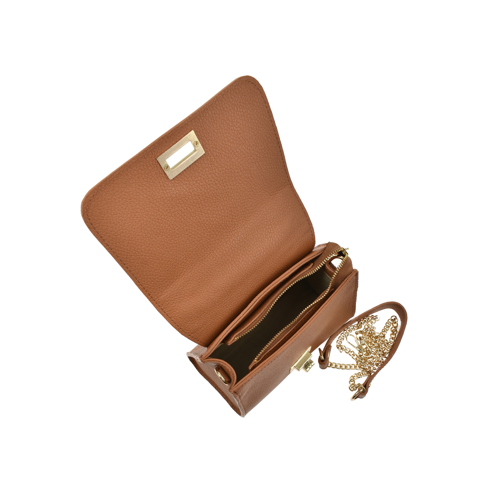 Geanta de umar din piele naturala Chiara Canotti CC1378, Cognac, #4, Bagsy