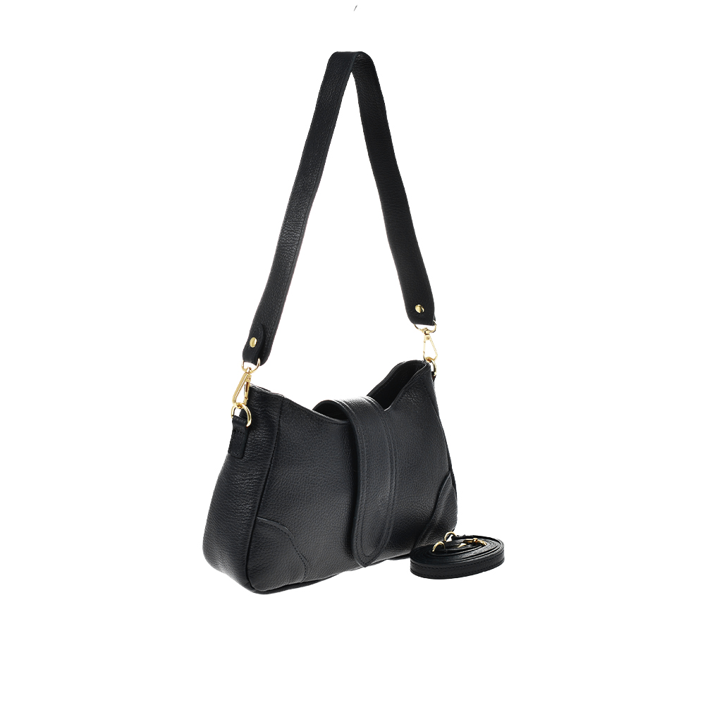 Geanta de mana din piele naturala Antonia Moretti AM1350, Negru, #2, Bagsy