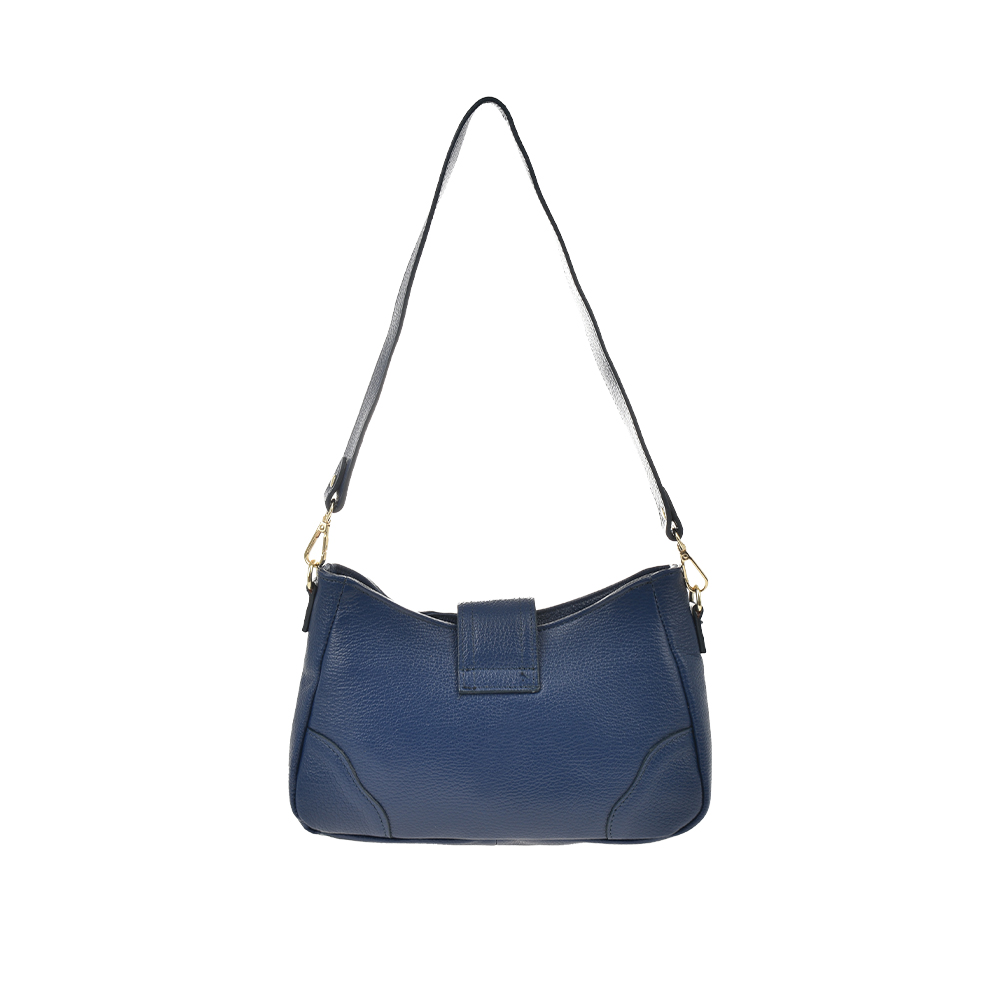 Geanta de mana din piele naturala Antonia Moretti AM1350, Albastru, #3, Bagsy