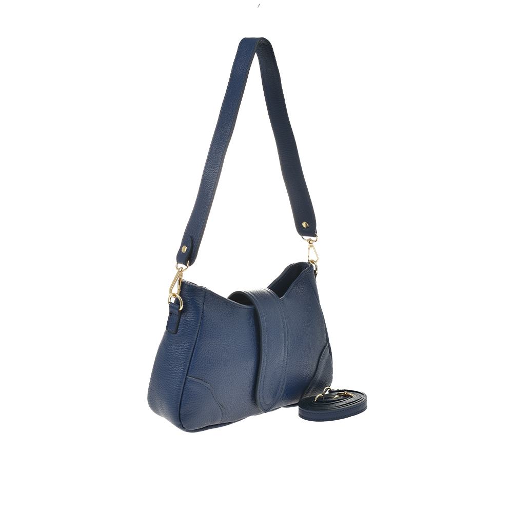 Geanta de mana din piele naturala Antonia Moretti AM1350, Albastru, #2, Bagsy