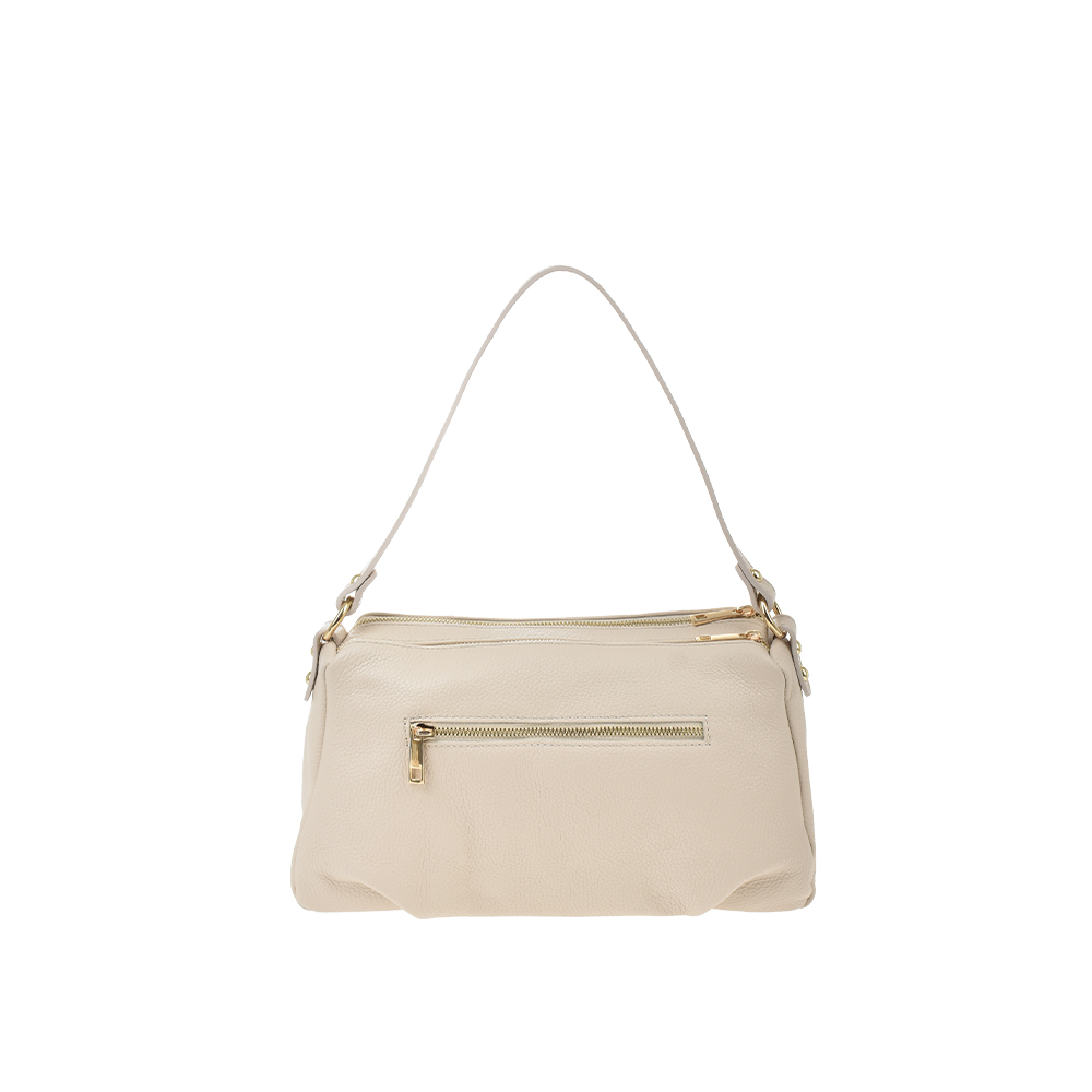 Geanta de mana din piele naturala Antonia Moretti AM1352, Bej, #3, Bagsy