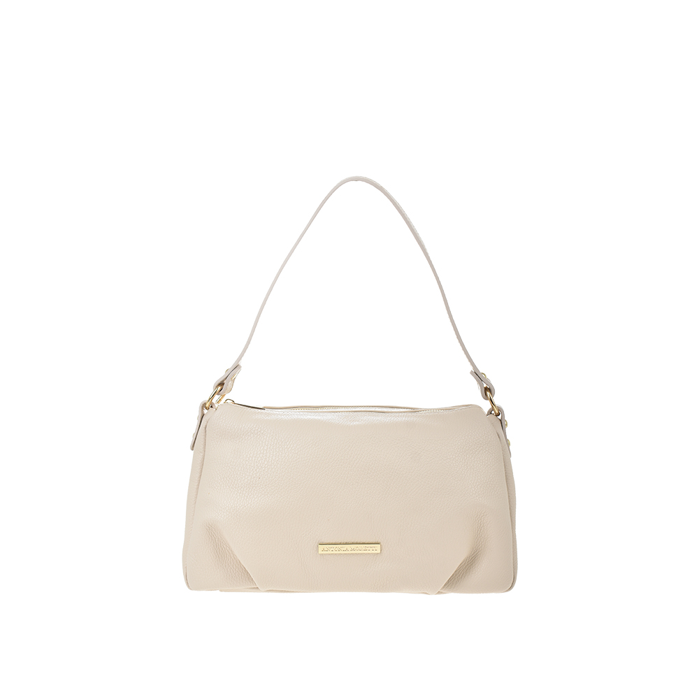 Geanta de mana din piele naturala Antonia Moretti AM1352, Bej, #1, Bagsy